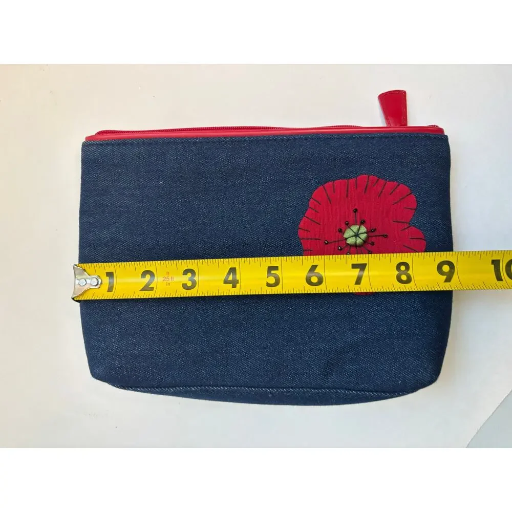 Vintage Makeup Bag Velvet Lipstick Holder Lot Lancome Bath & Bodyworks 3 Stars
